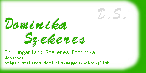 dominika szekeres business card